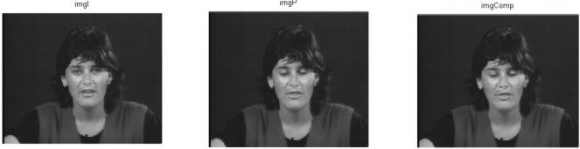 Fig 6: Backward prediction using mbSize of 16x16 In the fig 5, we obtained the compensated image by using forward prediction and in fig.6, we