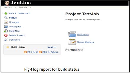 Figure 6 : Log showing error report III.