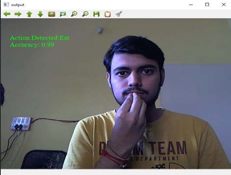 Figure 7: Prediction of Word "Bye" Figure 8: Prediction of Word "Eat"