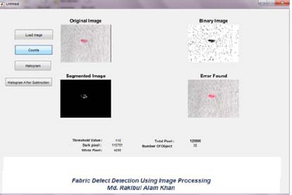 Fig-9: Test image 5This image contains oil strain. The red marked area is error.