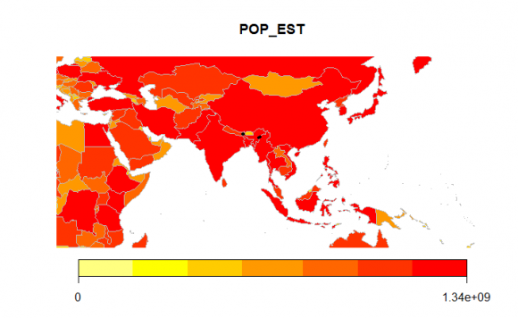 (a) Region of Interest from the input raster data set. (b) Classified image with Andhra Pradesh land represented with green and water represented with light blue color. In this paper the parameters used to evaluate the classification is Accuracy and kappa statistics. The formulae for accuracy, specificity, sensitivity and kappa statistics are provided by equations (
