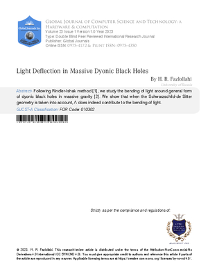 Light Deflection in Massive Dyonic Black Holes