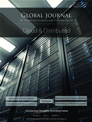 GJCST-B Cloud & Distributed: Volume 24 Issue B1