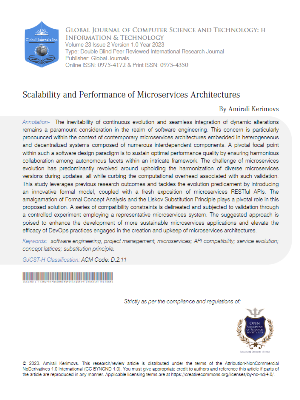 Scalability and Performance of Microservices Architectures.
