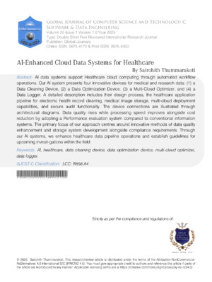 AI-Enhanced Cloud Data Systems for Healthcare